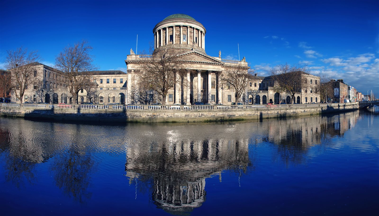 The Four Courts beside the River Liffey in Dublin